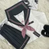 Costume uniforme JK style collège japonais, costume de marin à manches longues et courtes, jupe plissée, uniforme scolaire de mode 240319