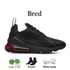 Nike Air Max Airmax 270 Running Shoes Designer airmaxs max 270 Platinum Volt University Red Triple Black【code ：L】Outdoors sneakers trainers