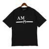 Designer Tide Men's T Shirts Top Chest Letter Laminerad tryck Kort ärm High Street Löst överdimensionerad casual T-shirt 100% Pure Cotton Tops för män och kvinnor lyx