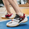 Badminton ny professionell bordtennisskor män kvinnor anti slip badminton skor för män andas röda lättvikt tränande sneakers