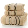 Towel 2024 3pcs/set Men Grey Cotton Set 2pcs Face Hand 1pc Bath Beach Camping Shower Gift Towels Bathroom