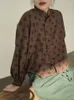 Damenblusen Johnature Damen-Hemden und Tops im chinesischen Stil mit Fledermausärmeln, Stehkragen, Vintage-Stil, 2024, Frühling, Leinen