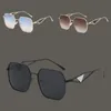 Occhiali da sole classici Designer Designer Fashion Orgelli per occhiali da occhiali per donne Signatura triangolare Casual Stile Casuali Occhiali da sole Lentes de Sol Mujer FA081 E4