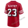 Heren 1 Deebo Samuel Sr 23 Christian McCaffrey American Football Jerseys 97 Nick Bosa 13 Brock Purdy 54 Fred Warner 85 George Kittle voetbaljersey maat S-3XL