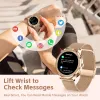 Horloges PLUMZONG 2023 Mode Bluetooth Oproep Smart Horloge Vrouwen Full Touch Fitness Tracker Hartmonitor Sport Smartwatch Dames + Box