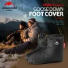 Clothings Naturehike Goose Down Socks Shoe Cover Warm Down Foot Cover Windproof And Waterproof And Drilling Proof Velvet Light And Warm