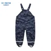 HONEYKING Children Waterproof Rain Pants Baby Jumpsuits Boys Girls Overalls Pants Fashion Kids Overalls Beach Sand Wading Pants 240305