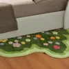 カーペット装飾的なカーペットソフトモダンなマントの家の装飾洗える植物家庭用遊び部屋の寝室のリビングルームのための花の敷物