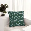 Pillow Cover Dandelion Custom DIY White Green Kawaii Case For Sofa Car Home Decor Pillowcases
