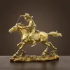 Ermakova Western Cowboy Harts Ornament Sculpture Statue Art Piece Decor for Home Table Stand Crafts Gift European Style 240311