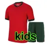 2024 Euro Cup Portuguesa Portugal Kids Kit Soccer Jerseys Ronaldo Joao Felix Pepe Bermardo B.Fernandes Camisa de Futebol 24 25 J.Moutinho Football Shirt Child Child Child