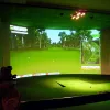 AIDS 300*200 cm/300*100 cm golfbollsimulator påverkan skärmprojektion skärm inomhus vit tyg material golf övning golf mål f