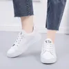 Casual Schuhe 2024 Frauen Frühling Weiße Turnschuhe Atmungsaktive Blume Lace-Up Mode Gestickt