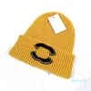 10 colori di marca cappelli a doppia lettera cappelli moda uomo e donna berretto autunno / inverno cappello termico lavorato a maglia sci marca cofano plaid teschio cappello di lusso