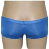 Underpants S-XXL Size Mens Bikini Thong Low Rise Briefs Boxer Solid Color Briefs See Through Underwear Comfy Breathable Man Underpants 24319