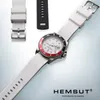 Assista Bandas Hemsut Branco Silicone 18mm 20mm 22mm Liberação Rápida Pulseira de Borracha para Homens Mulheres Substituição Macia 10 Cores