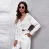 Camicette da donna Moda Abbigliamento donna Camicia bianca Camicie a maniche lunghe da donna Top Office Lady Camicetta femminile basic in raso di seta