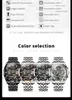 腕時計Ooupinke自動ステンレス鋼スケルトンウォッチカレンダーウォッチウィーク多機能防水サファイアミラーメンズウォッチ240319