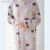 Women's Sleepwear Night Dress One Piece Ladies Room Wear Pajamas Womens Nightdress Cotton WaffleC24319