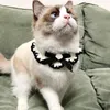 ペット用品猫スカーフ手作り黒い弓ケメリアカラーサリバタオルアクセサリー犬の装飾CSD2403192
