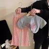 Conjuntos de ropa para niños, traje de verano para niñas, pantalones sueltos repelentes de mosquitos de manga corta, conjunto de dos piezas, ropa de moda