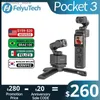 Stabilizzatori FeiyuTech Feiyu Pocket 3 Stabilizzatore a 3 assi staccabile senza fili Fotocamera con giunto universale Obiettivo 4K60f Attacco magnetico Tracciamento e tracciamento AI Q240319