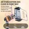 Stabilisatoren L08 Gimbal Handheld Auto Anti-Shake-Stabilisator Reise 360 rotierende AR Intelligente Folgehalterung für Vlog-Aufnahmen Smartphon Q240319