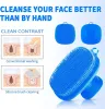 Appareils Épurateur de visage en silicone pour hommes et femmes Brosse de nettoyage du visage Brosse de lavage du visage en silicone Nettoyage manuel Soins de la peau Brosses pour le visage