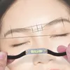 Ny metall Eyebrow Positioning Semi-Permanent Line Ruler Horisontella ögonbryn Ruler Mikroblading Level Eyebrow Tattoo Bow Ruler