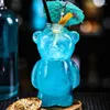 Wine Glasses 320ml Bear Shaped Cocktail Cup Novelty Drinking Juice Glass Transparent Beer Glassware For Homes Bar