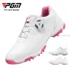 أحذية PGM Golf Shoes Women Waterproof Athletic Shoes antislip Spikes Golf Sneakers سيدات خفيفة الوزن المدربين الرياضيين