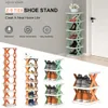 Supports de stockage Racks 2-9 couches empilables combinaison de bricolage étagère à chaussures étroite petite étagère à chaussures verticale facile à assembler étagère à chaussures simple Y240319