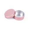 Garrafas de armazenamento 15ml 15g frasco de lata de alumínio para creme vela vela rosa ouro recipiente cosmético chá recarregável mini caixa de metal