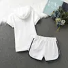 Cotton Tracksuit Women's Zipper Sweatshirt and Short Sets Two Piece Sets Juicy Brand Summer Women's Set