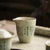 Cups Saucers Prajna Paramita Heart Sutra Ceramic Opening Pottery Fair Cup Chinese Tea Zen Sea Teacup Teaware Ceremony redskap