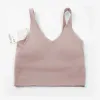 Ll Align Tank Top U Bra Yoga outfit Women Summer T Shirt Solid Sexig gröda toppar ärmlös modeväst godisfärger