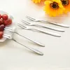 Forks 5/10/15 Pcs Stainless Steel Fruit Dessert Lovely Mini Fork Snack Cake Tableware Cafeteria Home Flatware Bar