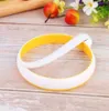 Silicone Egg Rings with Stay-Cool Handle - Perfect Circle Molds for Fried Eggs and Pancakes - Set of 2, Yellow