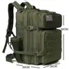 QT QY 50L Mochila táctica militar Bolsa del ejército Caza MOLLE Mochila GYM para hombres EDC Senderismo al aire libre Mochila Bruja Portabotellas 240313