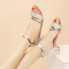 BOTS Fashion Sandals para mujeres Gold Silver Low Tols Casual Woman Woman Open Toe Summer Sume Female Store Toble Tobos Tallas Tamaño 43