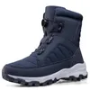 Fitness Schoenen Winter Snowboots Mannen Vrouwen Roterende Knop Snowboots Waterdicht Outdoor Katoen Warm Hoge Top Man Wandelen Slijtvast