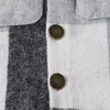 ジャケット幼児フランネルの男の子長い袖の格子縞のシャツ秋の冬のボタンダウンラペルシャケット幼児用