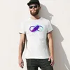 Men's Tank Tops Infinity With Purple Feather T-Shirt Cute Clothes Tees Short Sleeve Tee Kawaii Men T Shirt