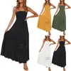 Casual Dresses Summer Bohemian Maxi For Women 2024 Strapless Lace Trim Holiday Beach Sundress A-Line Flowy Long Dress Vestidos