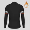 Racing Jacken Streifen Männer Winter Thermo Fleece Radfahren Jersey Langarm Fahrrad MTB Mantel Rennrad Sport Kleidung