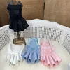 Moda bonito cão vestido verão multi colorido cães deslizamento vestido designer schnauzer balde francês fino moletom