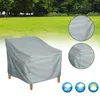 Chair Covers Outdoor Furniture Dust Cover Garden Tables And Other 190T Waterproof Coated 1pcs Grey Stacking