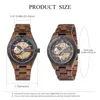 Relojes de pulsera Caja de regalo de madera Relojes de lujo para hombre BOBO Reloj mecánico para pájaros hecho a medida 240319