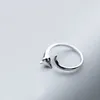 Klusterringar 925 Sterling Silver S925 Ring kvinnliga koreanska djur justerbara smycken Kvinnor Tillbehör släpper 2024