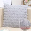 Pillow 45x45cm Monochrome Heart Plush Cover Sofa Throw Square Covers Living Room Decor For Home